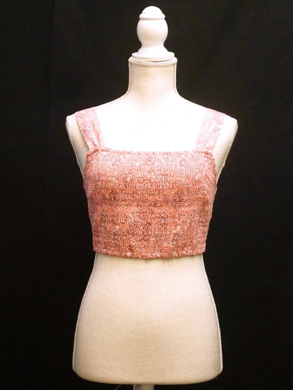 House of Harlow 1960 Pink Floral Print Crop Top Cotton Women’s Small